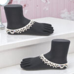 65 Grams Adira Enamel Silver Payal