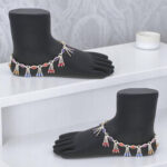 53.24 Grams Diva stones Silver Payal