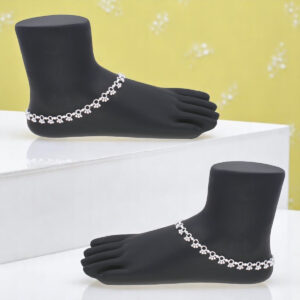 35 Grams Ridhi Plain Silver Payal