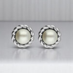 92.5 Silver Freshwater Pearl Earrings