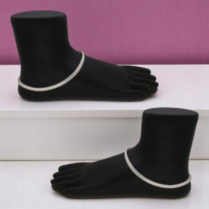 22 Grams Designer Snake Chain Silver Payal