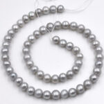 AA Freshwater Round 5-6 MM Grey Pearl String