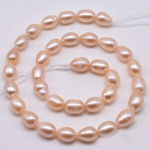 AAA Real Freshwater Pearl 4-5 MM Pink Oval Pearl String