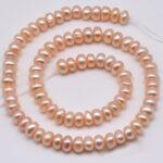 AAA Freshwater Button 4-5 MM Pink Pearl String
