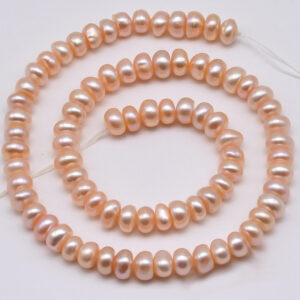 AAA Freshwater Button 4-5 MM Pink Pearl String