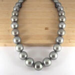 Tideborn Radiance Grey Southsea Saltwater Pearl Necklace 11-13mm