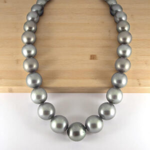 Tideborn Radiance Grey Southsea Saltwater Pearl Necklace 11-13mm