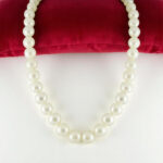Ethereal Ivory White Southsea Saltwater Pearl Necklace 10-12mm