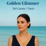 Golden Glimmer Southsea Saltwater Pearl Necklace 7mm