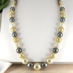 Pearlescent Brilliance Multicolor Southsea Saltwater Pearl Necklace