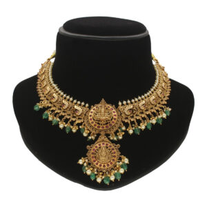 22KT Lakshmi Balaji Gold Necklace