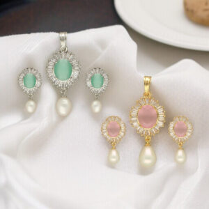 Ivory Combo of 2 Pendant set