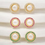 Forever In Love Pearl Earrings Combo