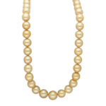 Coastal Elegance Golden Southsea Pearl Necklace