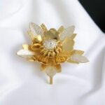 2.78 Grams Pooja Golden Silver Flower
