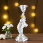 184 Grams Antique Elephant Silver Diya