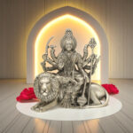 65 Grams Durga Mata Silver Idol
