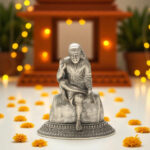 9 Grams Sai Baba Silver Idol