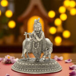 25 Grams krishna Bhagwan Silver Idol