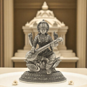 15 Grams Saraswati Devi Silver Idol