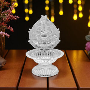 32 Grams Silver Ganesh Diya