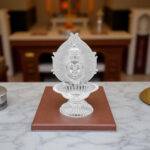 21 Grams Silver Diya With Durga Mata