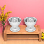 35 Grams Silver Small Pair Diyas