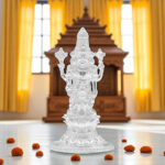 15 Grams Silver Lord Balaji Idol with Goddess Lakshmi Idol