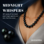 Bold & Black Southsea Saltwater Pearl Necklace 10-12 mm