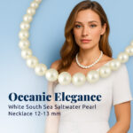 Oceanic Elegance White Southsea Saltwater Pearl Necklace 12-13 mm