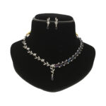 Regal Ember Pearl Necklace Set