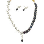 Regal Ember Pearl Necklace Set