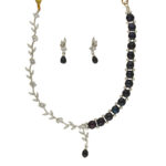 Regal Ember Pearl Necklace Set