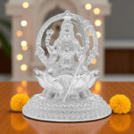78 Grams Silver Goddess Lalitha Devi Idol With kamaan