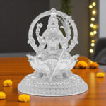 35 Grams Silver Lalitha Devi Idol With kamaan