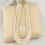 3 Line Pearl Necklace