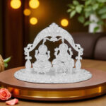 Laxmi Ganesha Silver Idol