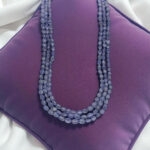 3 Line Tanzanite Oval Necklace
