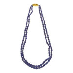 2 Line Tanzanite Oval Necklace