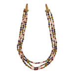 3 Lines Navratan Necklace