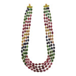 4 Lines Multi Stone Necklace