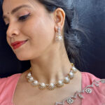 Royal Ivory Pearl Necklace Set