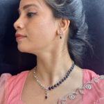Regal Ember Pearl Necklace Set