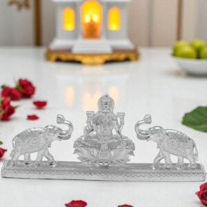 25 Grams Gaja Lakshmi Silver Idol