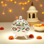 22 Grams Silver Enamel Haldi Kumkum Bharani