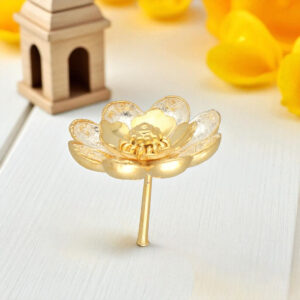 5 Grams Silver Lotus Flower Golden