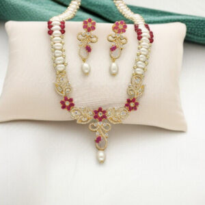 Elegance Entwined Pearl Necklace Set