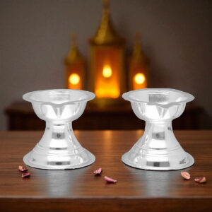 10 Grams Silver Pair of Diya