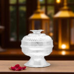 6 Grams Round Silver Kumkum Box