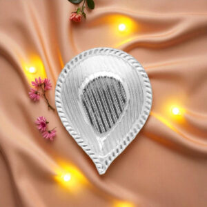 5 Grams Auspicious Designer Silver DIya